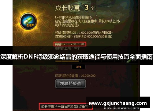 深度解析DNF特级邪念结晶的获取途径与使用技巧全面指南